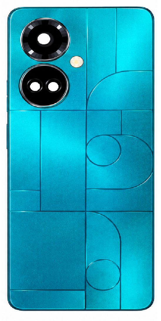 Compatible Replacement for Tecno Camon 19 CH6N Back Panel – Sky Blue, Black, Blue & Purple