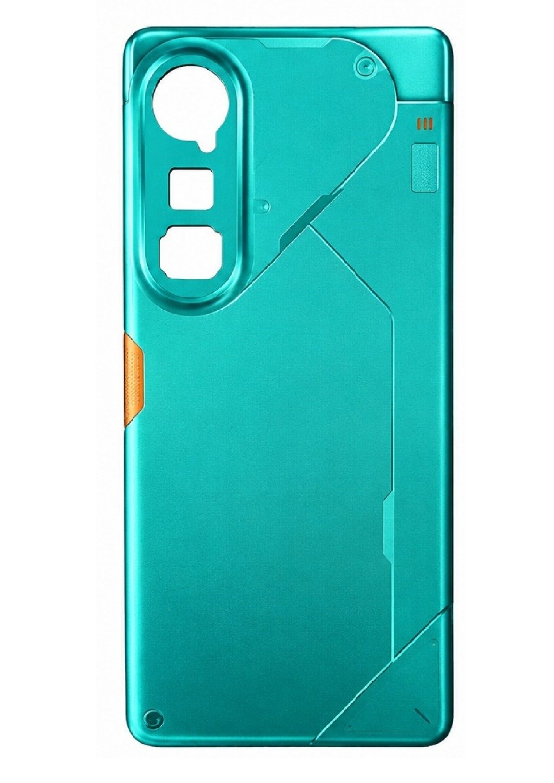 Compatible Replacement for Tecno Pova Curve 5G Back Panel – Orange, Green & Silver