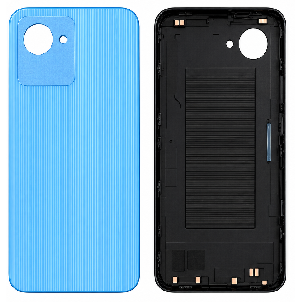 Compatible Replacement for Realme C30s Back Panel – Black & Blue