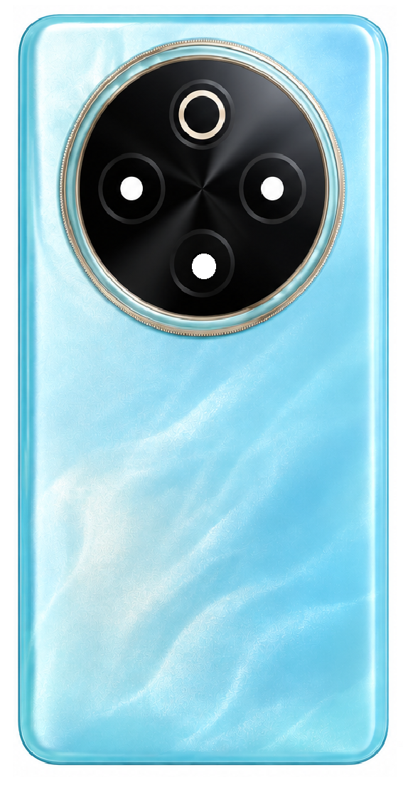 Compatible Replacement for Vivo T4 5G Back Panel – Sky Blue & Silver