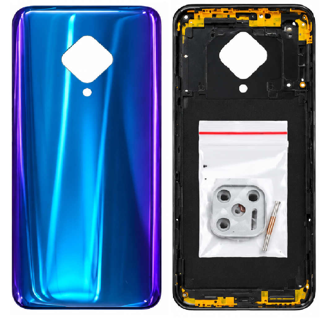 Compatible Replacement for Vivo S1 Pro 4G Full Housing Body – Sky Blue & Purple