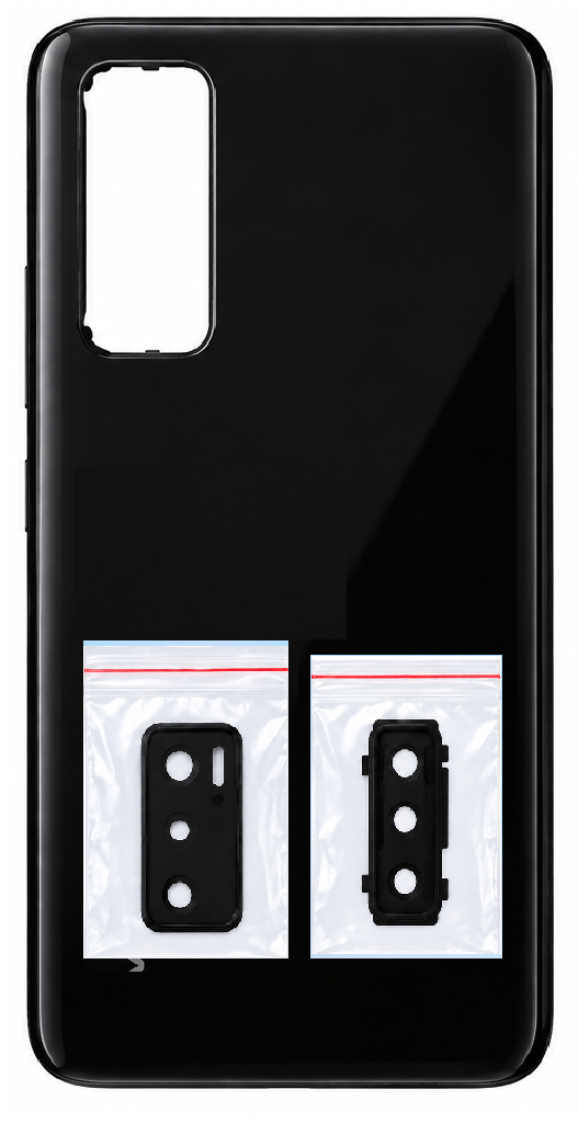 Compatible Replacement for Vivo V20 SE Full Housing Body – Black & Blue
