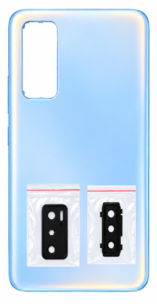 Compatible Replacement for Vivo V20 SE Full Housing Body – Black & Blue