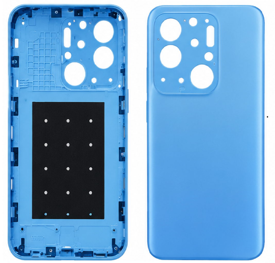 Compatible Replacement for Realme Narzo 50A Back Panel – Black, Red, Blue & Green