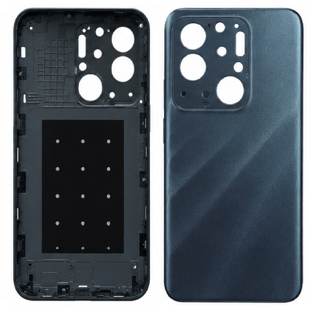 Compatible Replacement for Realme Narzo 50A Back Panel – Black, Red, Blue & Green