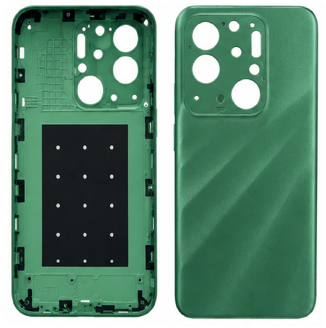 Compatible Replacement for Realme Narzo 50A Back Panel – Black, Red, Blue & Green