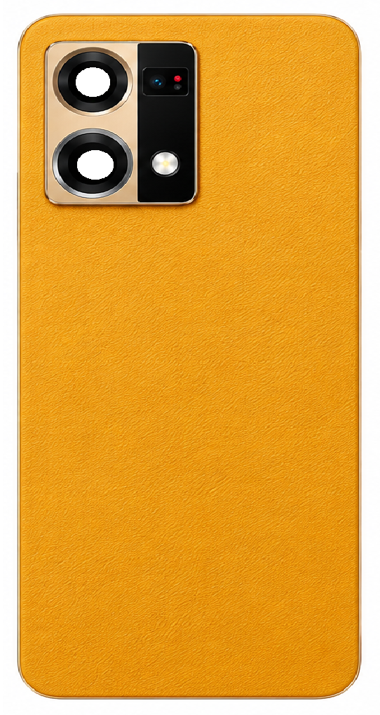 Compatible Replacement for OPPO F21 Pro 4G Back Panel – Orange, Black & Blue