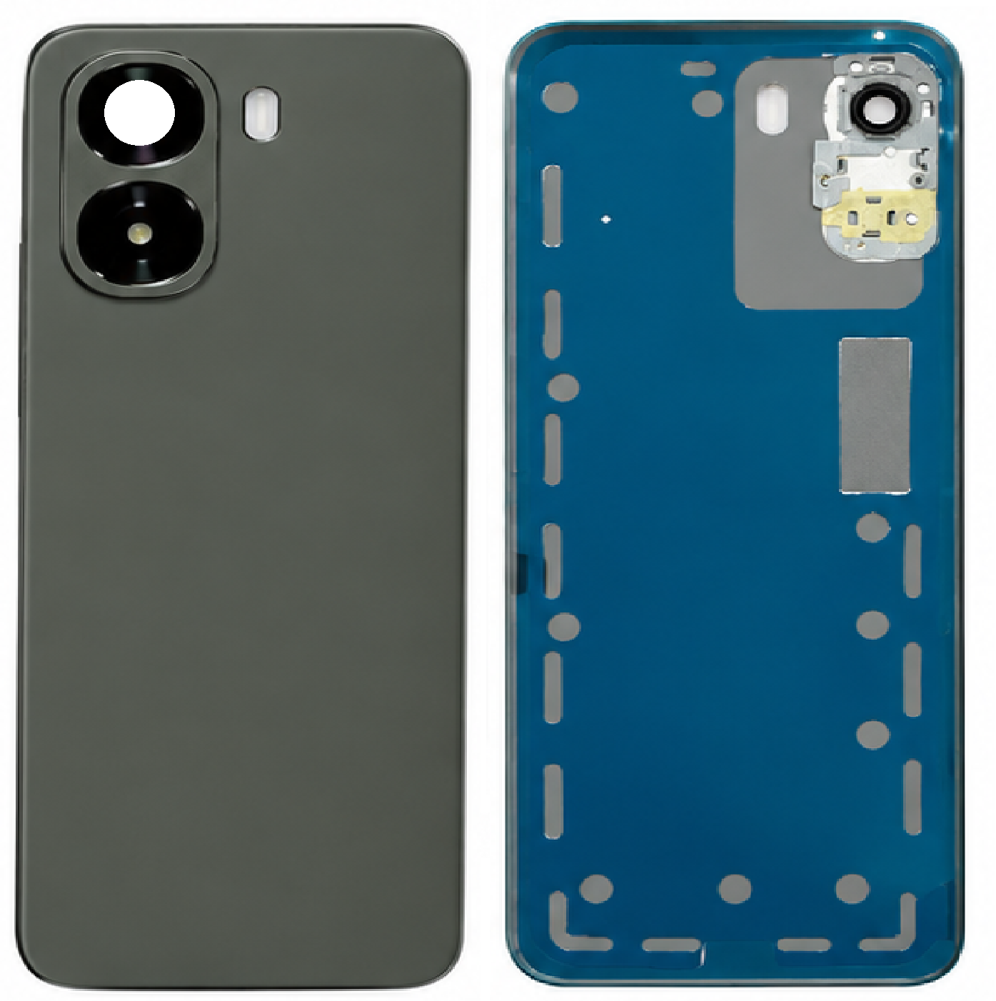 Compatible Replacement for OPPO A6x Back Panel – Black & Sky Blue
