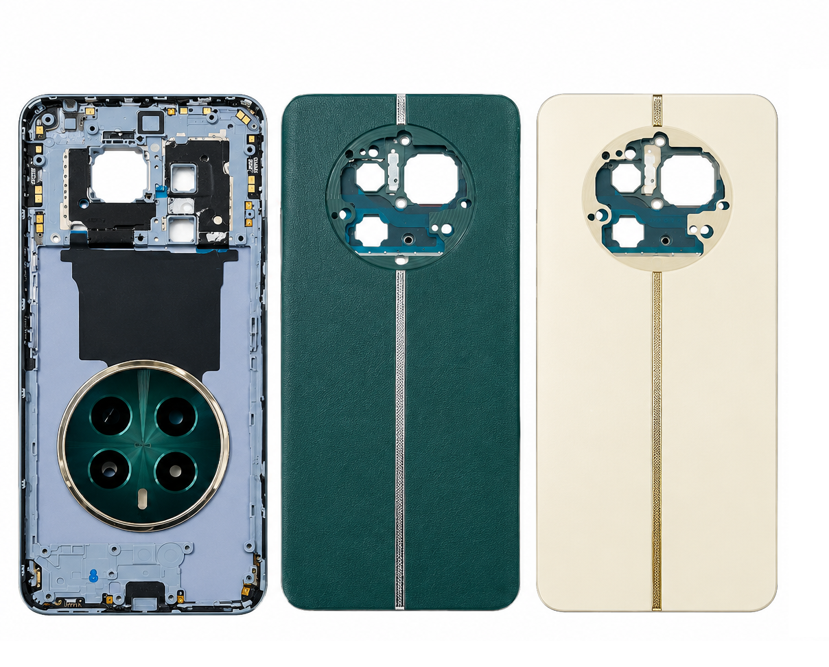 Compatible Replacement for Realme 12 Plus Housing Body – White & Dark Green