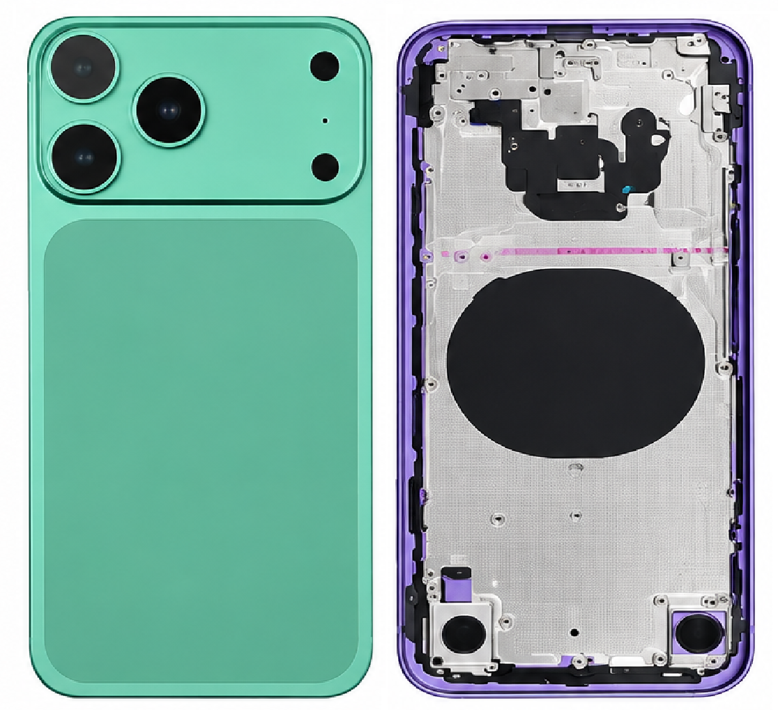Compatible Replacement for iPhone 18 Pro Full Housing Body – Red, Green, Purple & Pink