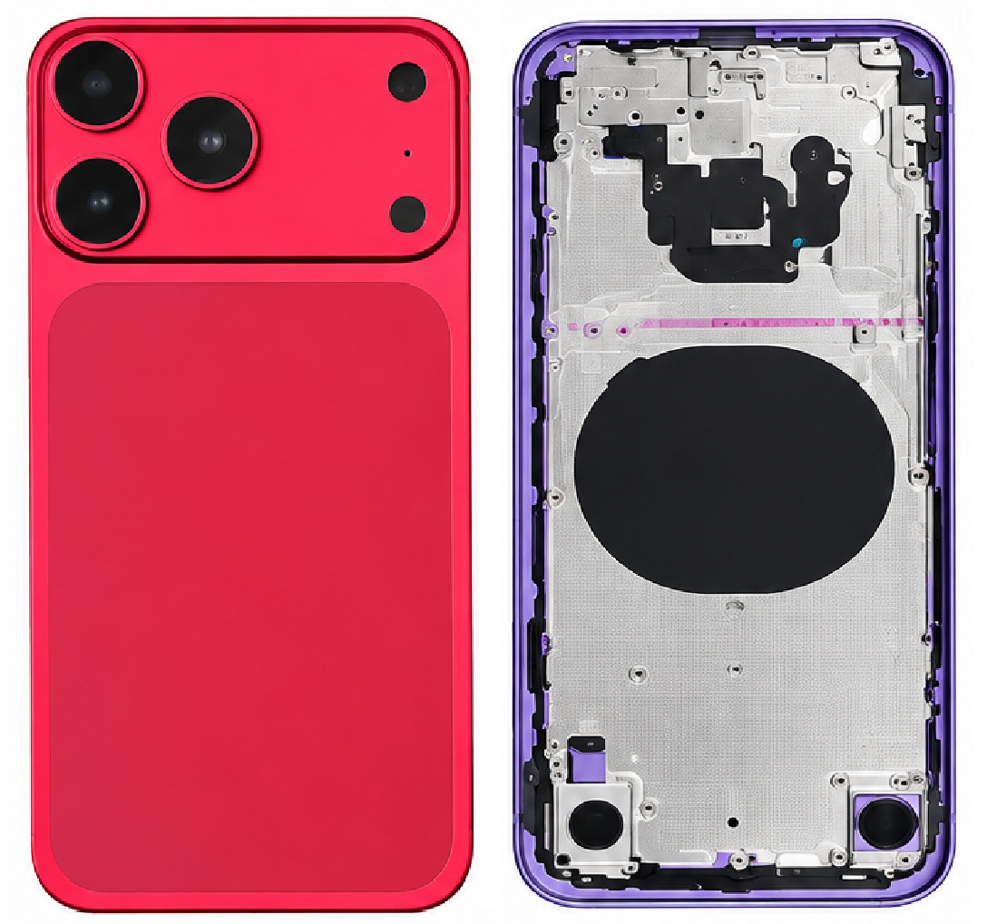 Compatible Replacement for iPhone 18 Pro Full Housing Body – Red, Green, Purple & Pink