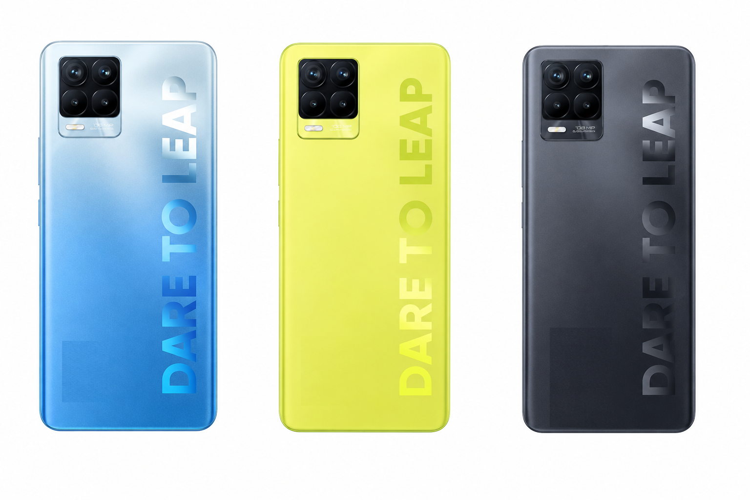 for Realme 8 Pro 4G Full Body Housing Replacement Back Frame Middle Chassis with Side Keys – Black, Blue & Yellow