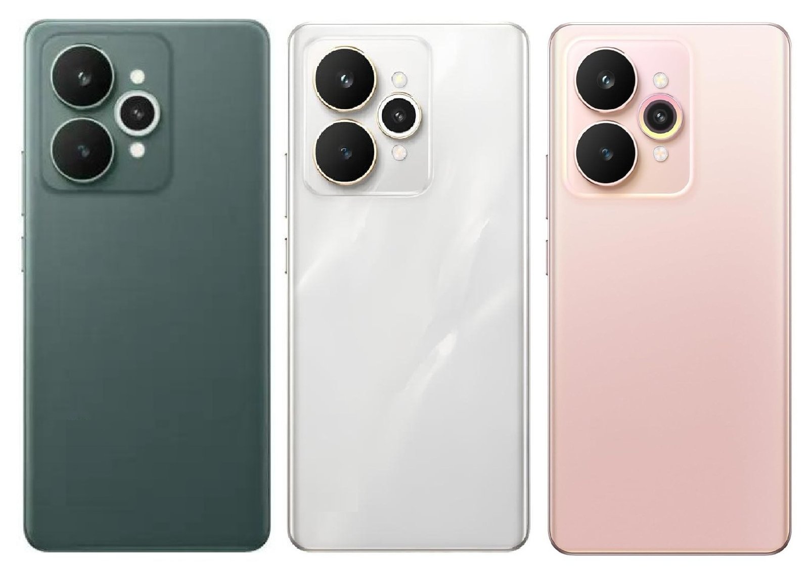 for Realme 15 5G Full Body Housing Replacement Back Frame Middle Chassis with Side Keys – Black, White & Pink