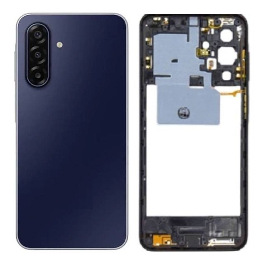 for Samsung Galaxy M17 5G Full Body Housing Replacement Back Frame Middle Chassis with Side Keys – Black & White