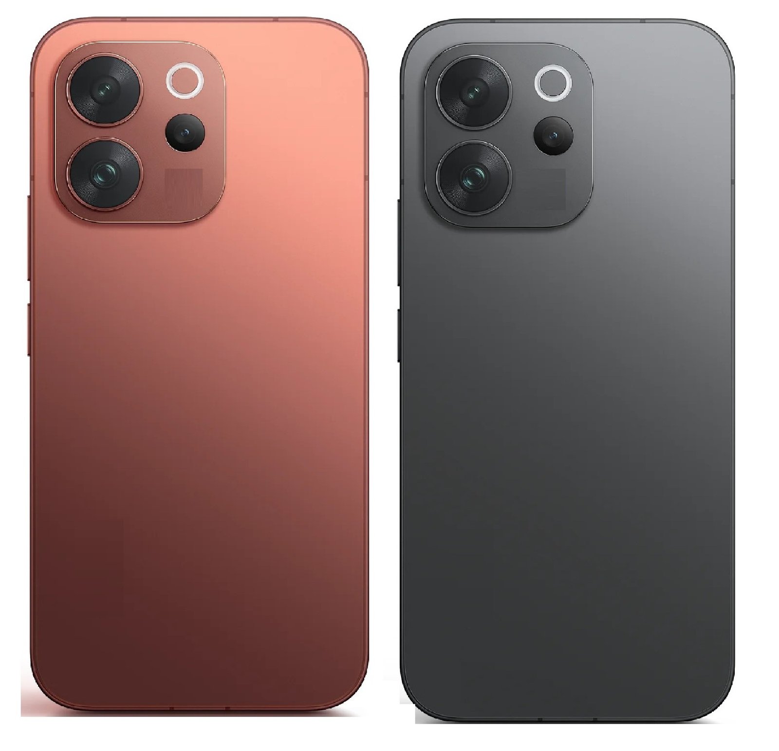 Compatible replacement Vivo V70 5G Back Panel Battery Cover Replacement – Red & Black