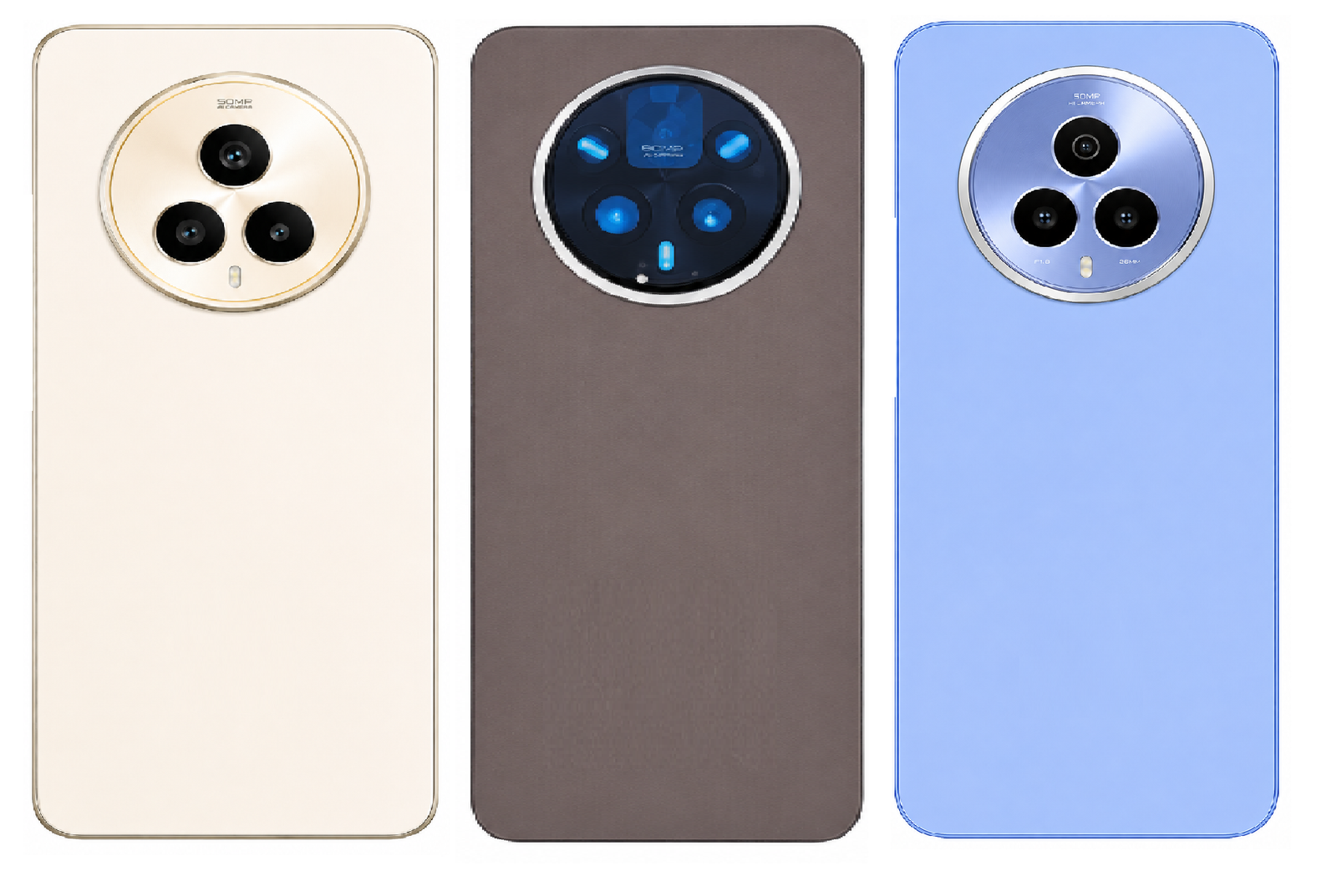 Compatible Replacement for Realme P3 Pro 5G Back Panel Battery Cover – White, Brown & Blue