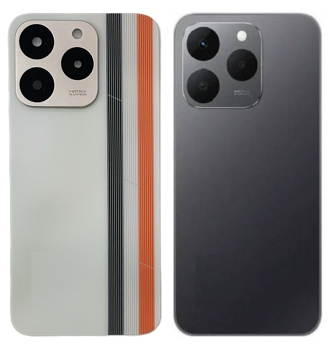 Compatible Replacement for Realme Narzo 90 5G Back Panel Battery Cover – White & Black