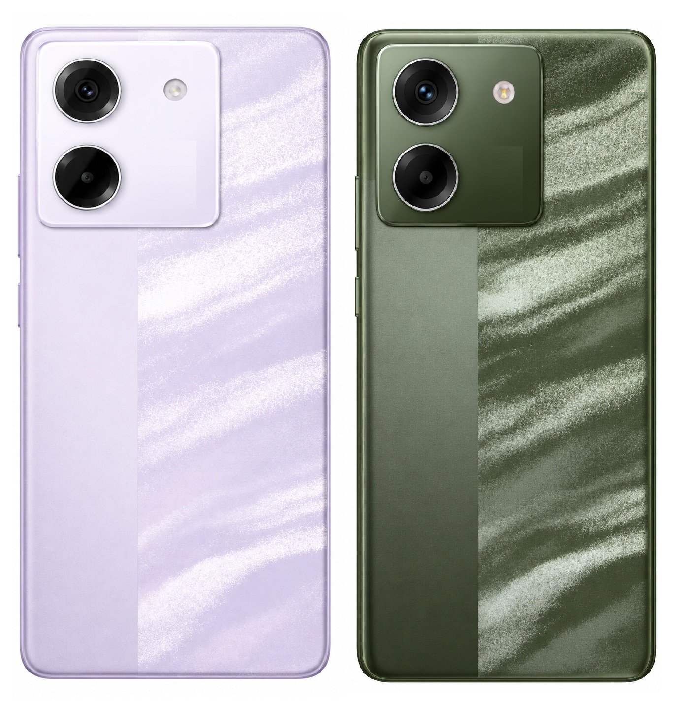 Compatible Replacement for POCO M7 Pro 5G Full Body Housing Back Frame Middle Chassis with Side Keys – Black & Purple