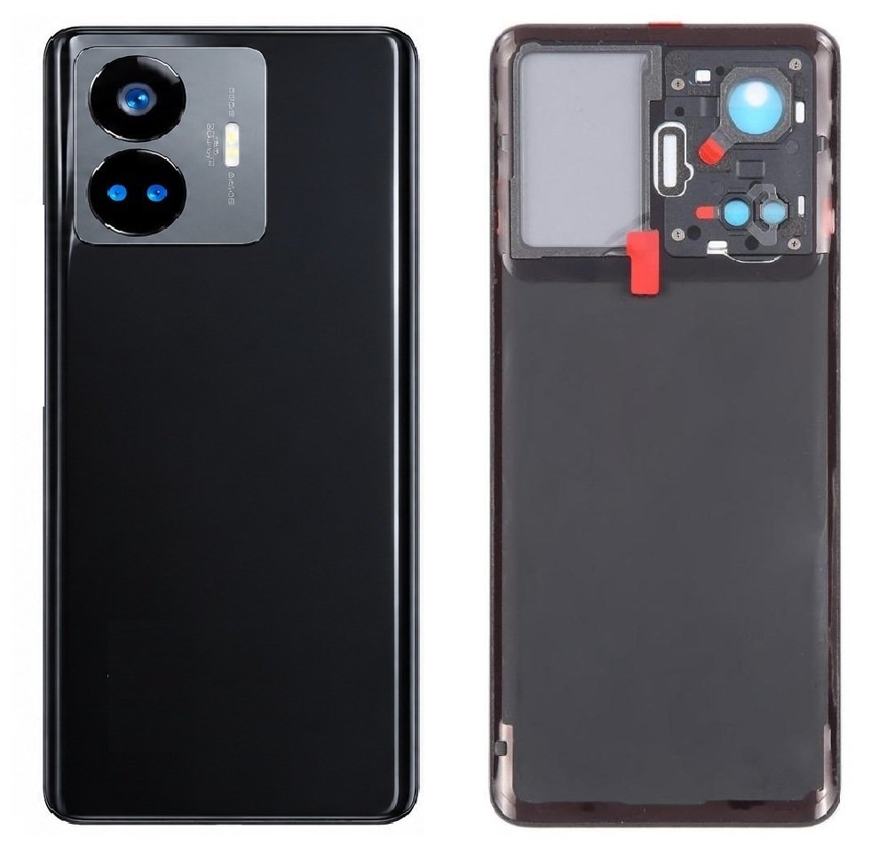 Compatible Replacement for Realme GT Neo 5 5G Back Panel Battery Cover – Blue, Black & Purple Color: Black