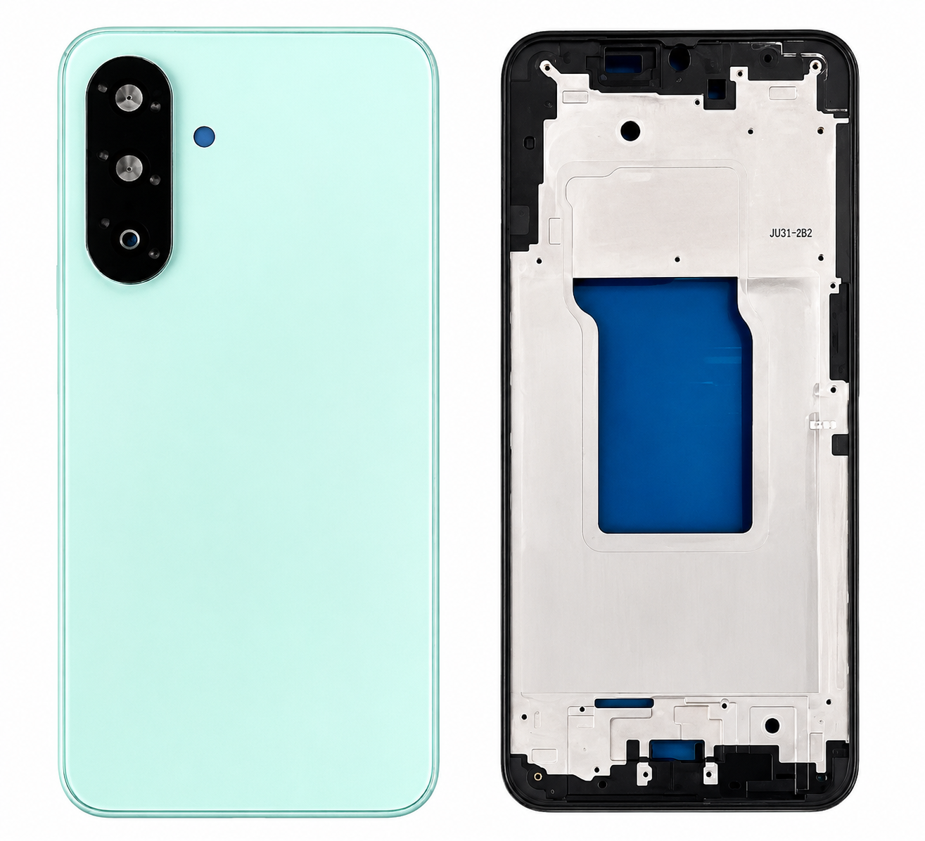Compatible Replacement for Samsung Galaxy A26 5G Full Body Housing Back Frame Middle Chassis with Side Keys – Black & Green