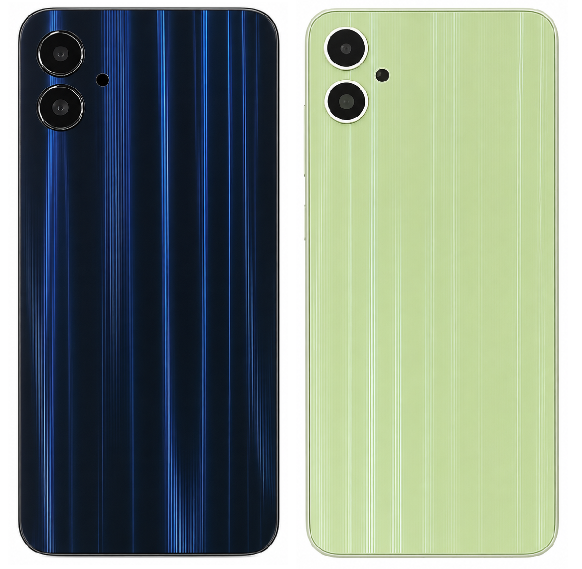 Compatible Replacement for Samsung Galaxy F05 5G Full Body Housing Back Frame Middle Chassis with Side Keys – Black & Green