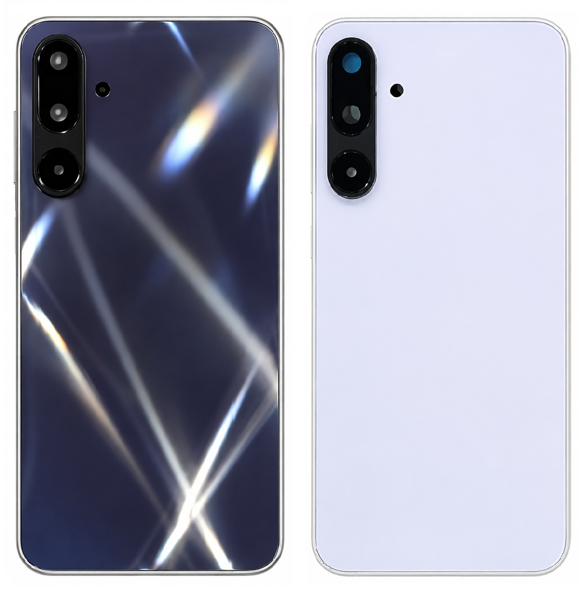 Compatible Replacement for Samsung Galaxy M16 5G Full Body Housing Back Frame Middle Chassis with Side Keys – Black & White