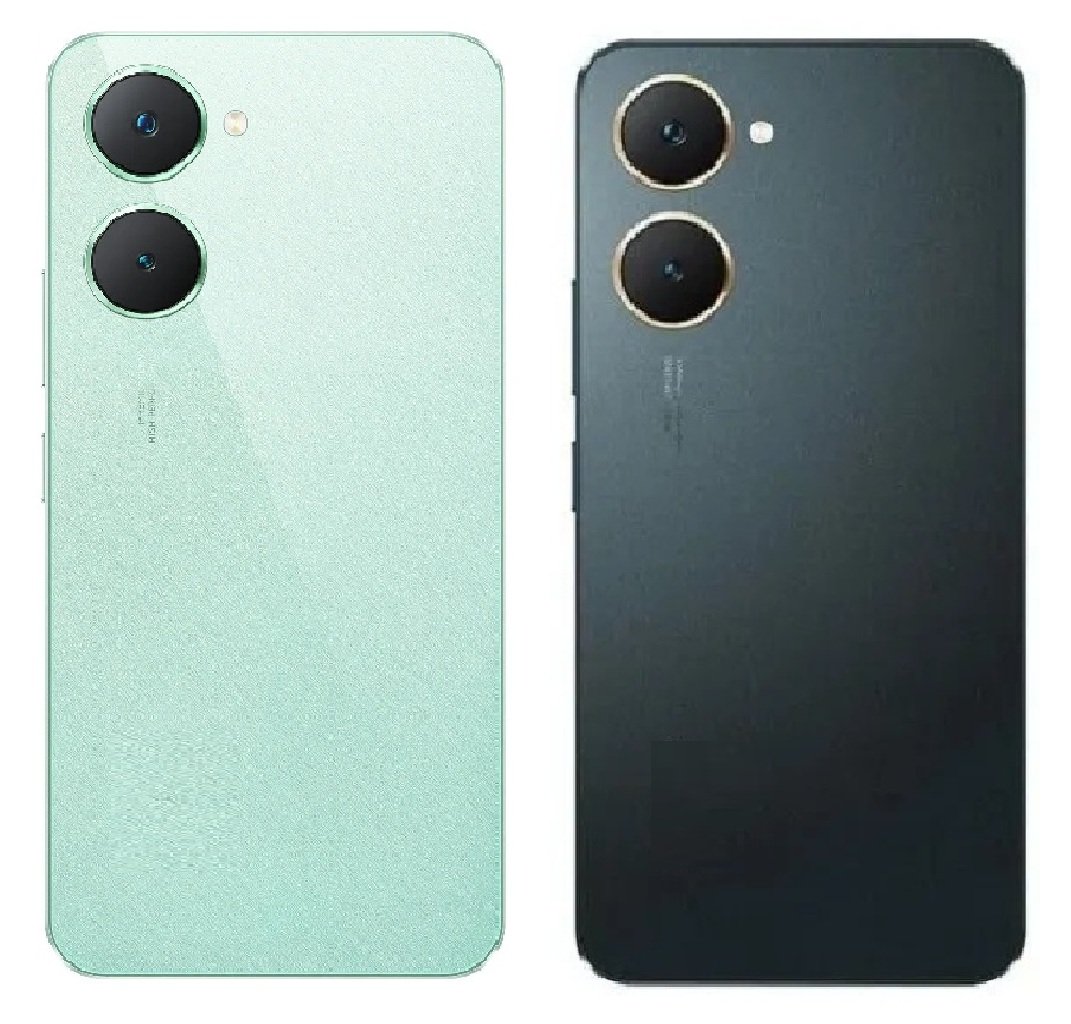 Compatible Replacement for Vivo Y03 5G Full Body Housing Back Frame Middle Chassis with Side Keys – Black & Green