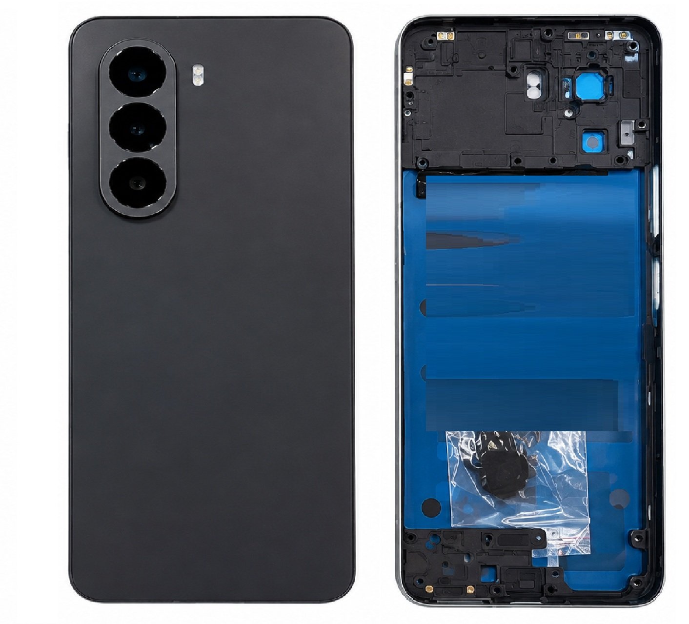 Compatible Replacement for OnePlus Nord CE6 Lite 5G Full Body Housing Back Frame Middle Chassis with Side Keys – Black & Green