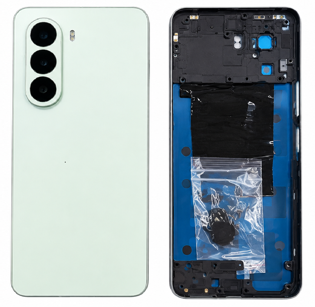 Compatible Replacement for OnePlus Nord CE6 Lite 5G Full Body Housing Back Frame Middle Chassis with Side Keys – Black & Green