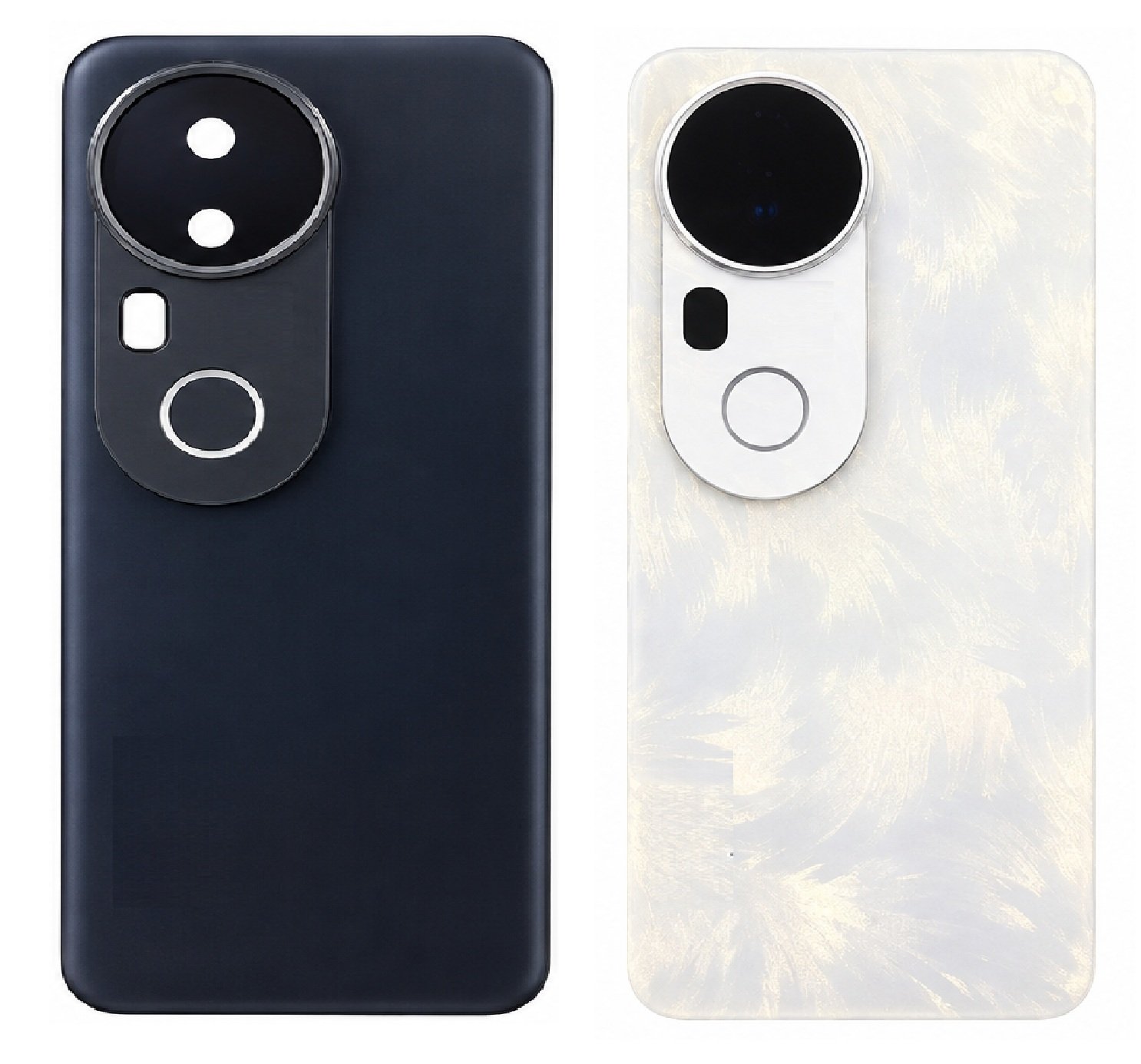 Compatible Replacement for Vivo T4 Ultra 5G Back Panel Battery Cover – Black & White