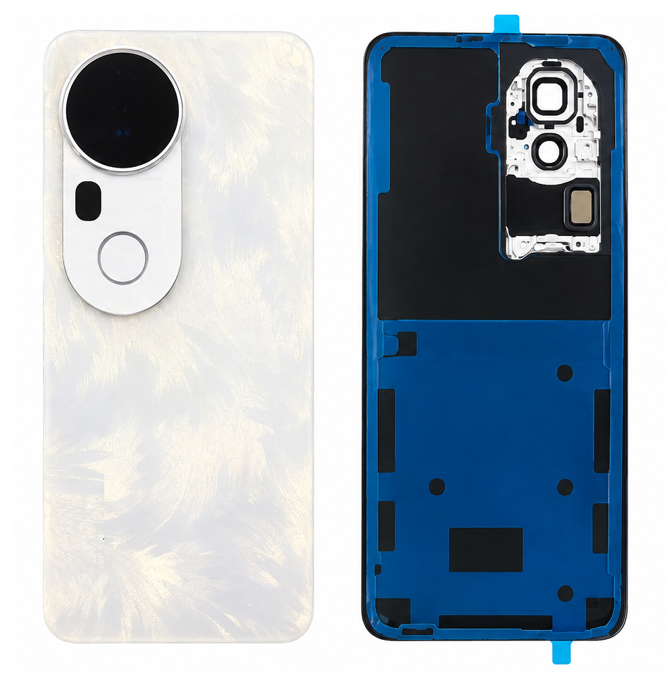 Compatible Replacement for Vivo T4 Ultra 5G Back Panel Battery Cover – Black & White