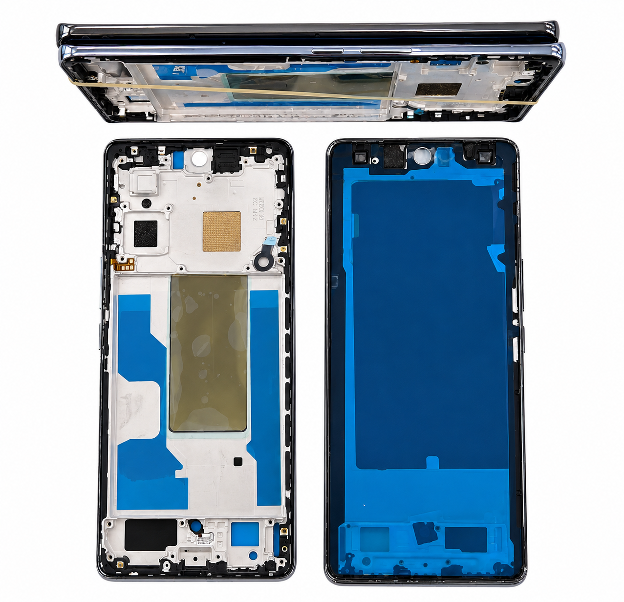 Compatible Replacement for Vivo V29 5G Middle Frame – Blue & Black