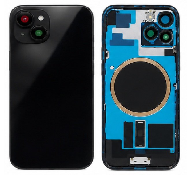 Compatible Replacement for iPhone 15 Back Panel – Black, Green, Yellow & Pink