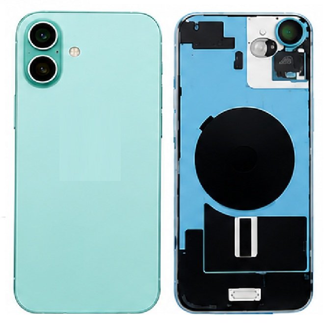 Compatible Replacement for iPhone 16 Plus Back Panel – Pink, White, Green, Black & Blue