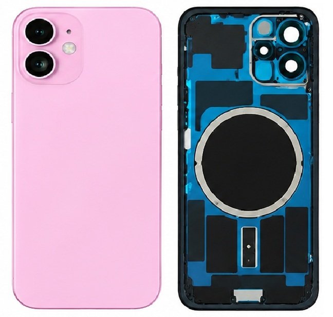 Compatible Replacement for iPhone 16 Back Panel – Blue, Pink & Green