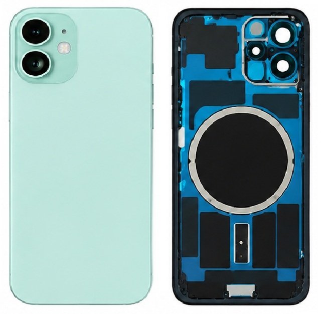 Compatible Replacement for iPhone 16 Back Panel – Blue, Pink & Green