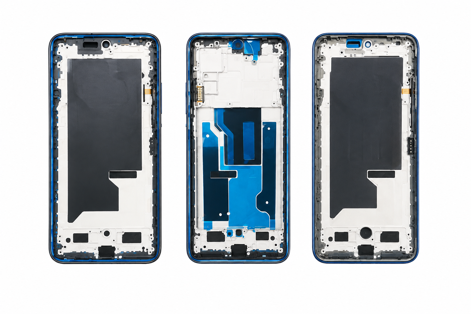 Compatible Replacement for Motorola G96 5G Middle Frame – Black & Green