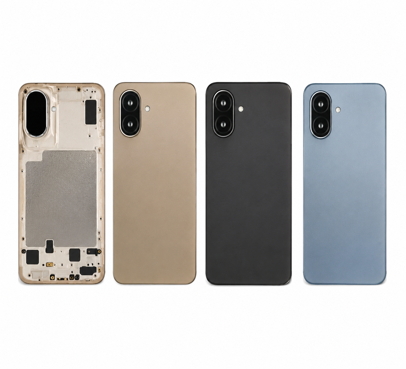 Compatible Replacement for POCO C85X 5G Housing Body – Brown, Black & Grey