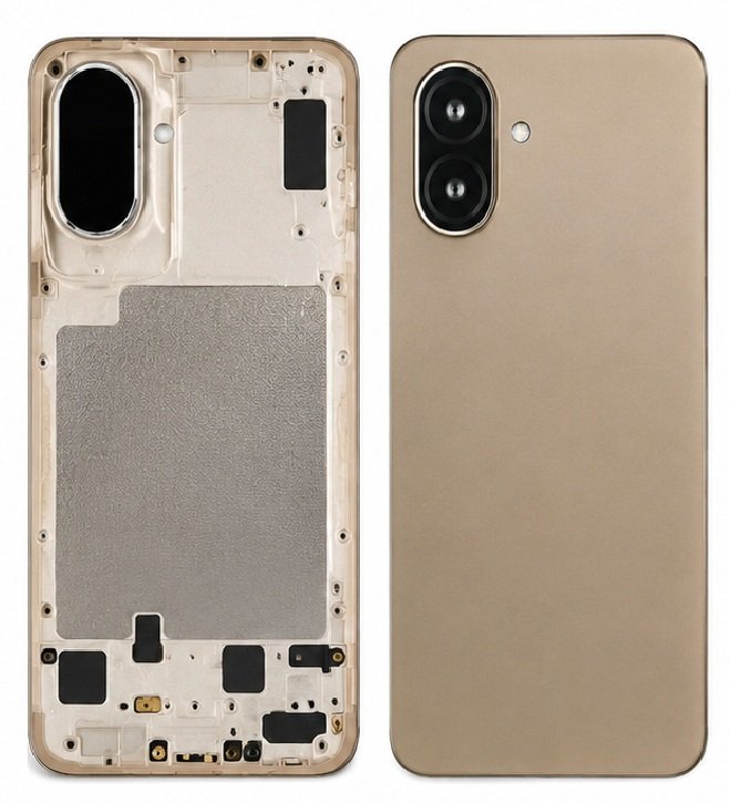 Compatible Replacement for POCO C85X 5G Housing Body – Brown, Black & Grey