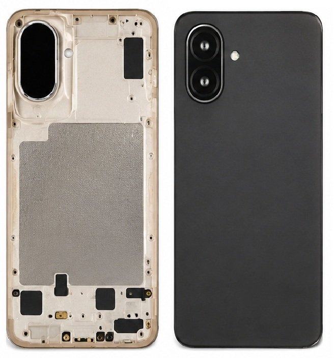 Compatible Replacement for POCO C85X 5G Housing Body – Brown, Black & Grey