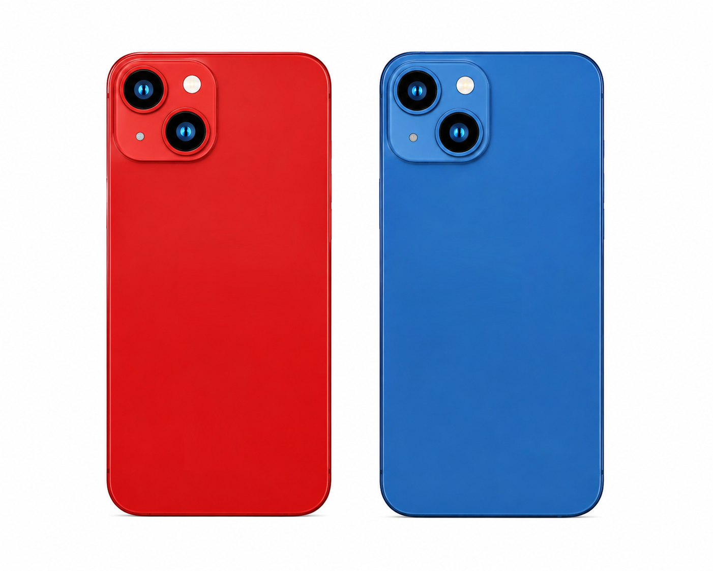 Compatible Replacement for iPhone 13 Housing Body – Red & Blue