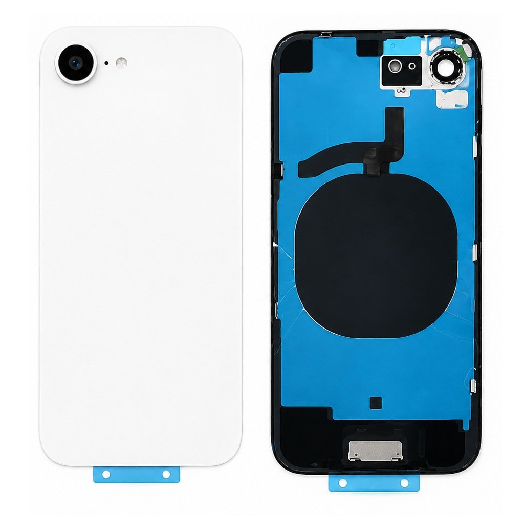 Compatible Replacement for iPhone 16e Back Panel – Black & White
