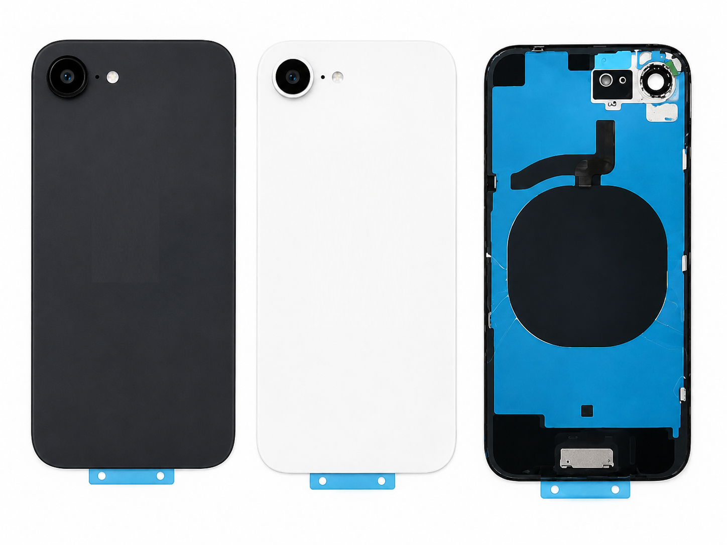 Compatible Replacement for iPhone 16e Back Panel – Black & White