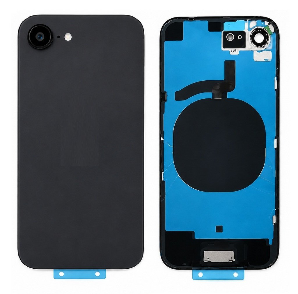Compatible Replacement for iPhone 16e Back Panel – Black & White