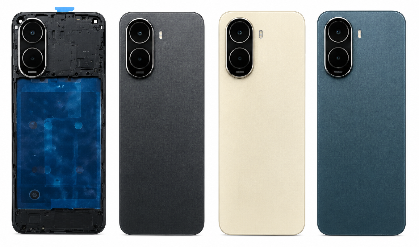 Compatible Replacement for POCO C81 Pro 5G Housing Body – Black, Gold & Navy Blue