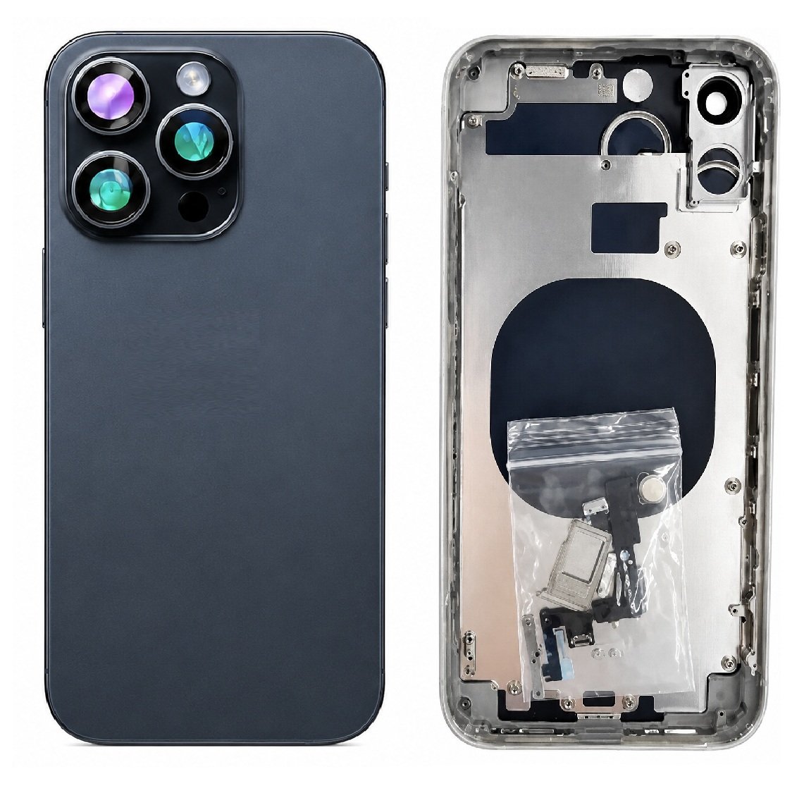 Compatible Replacement for iPhone 16 Pro Housing Body – Black & White