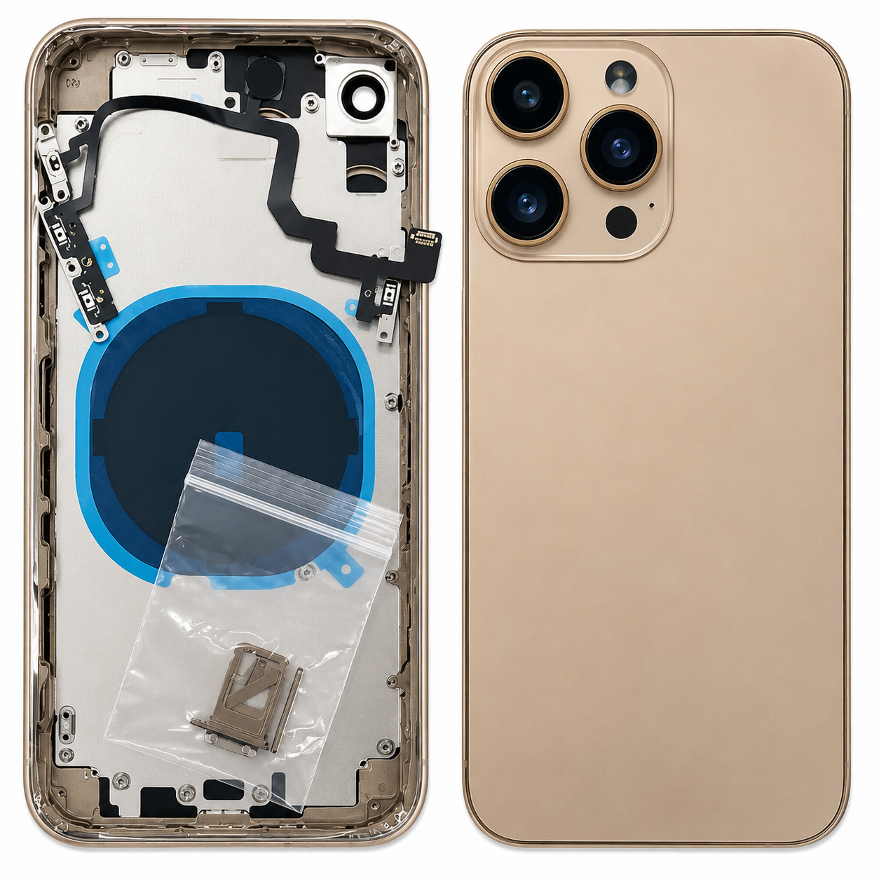 Back Panel Housing Body Converter for Apple iPhone XR to iPhone 16 Pro – White, Grey, Black & Gold