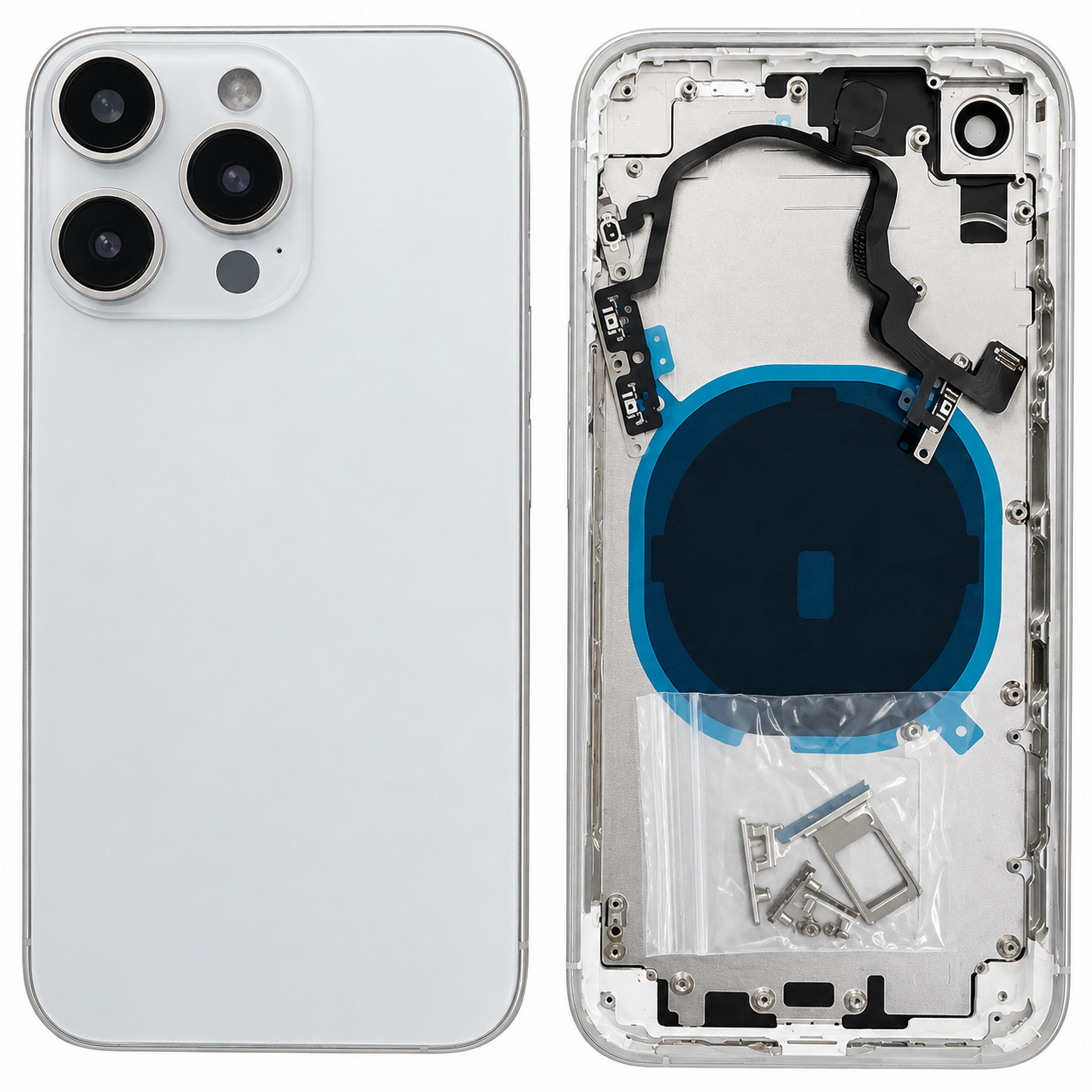 Compatible Replacement Back Panel Housing Body Converter for Apple iPhone XR to iPhone 16 Pro – White, Grey, Black & Gold