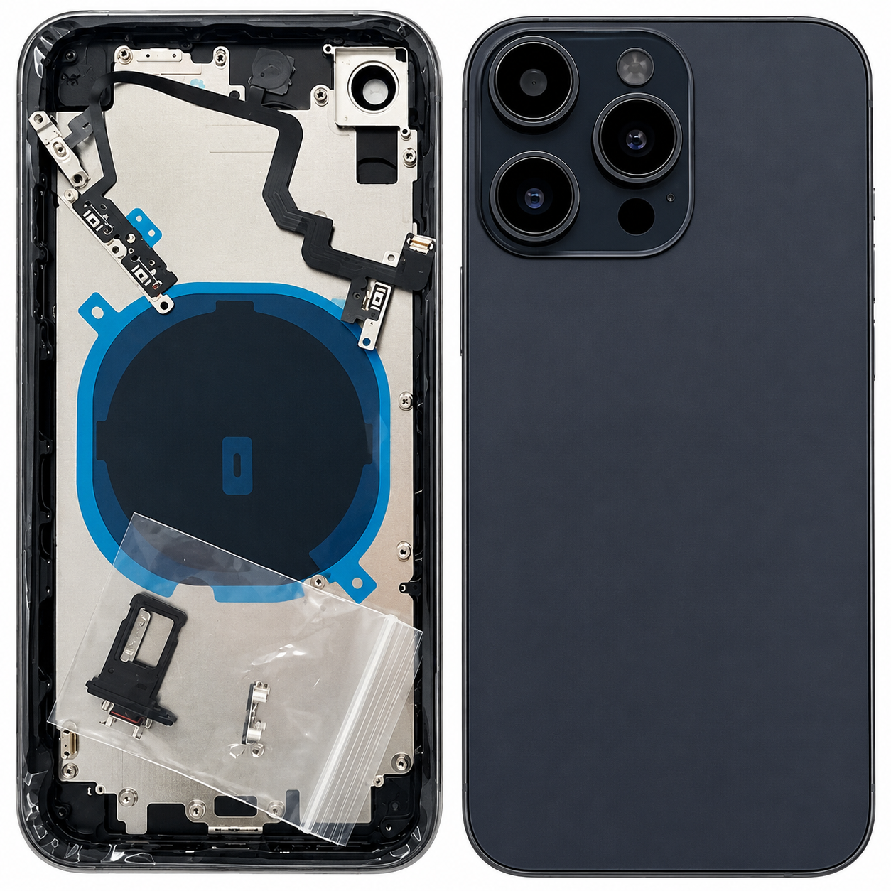 Back Panel Housing Body Converter for Apple iPhone 11 to iPhone 16 Pro – Gold, Grey, White & Black