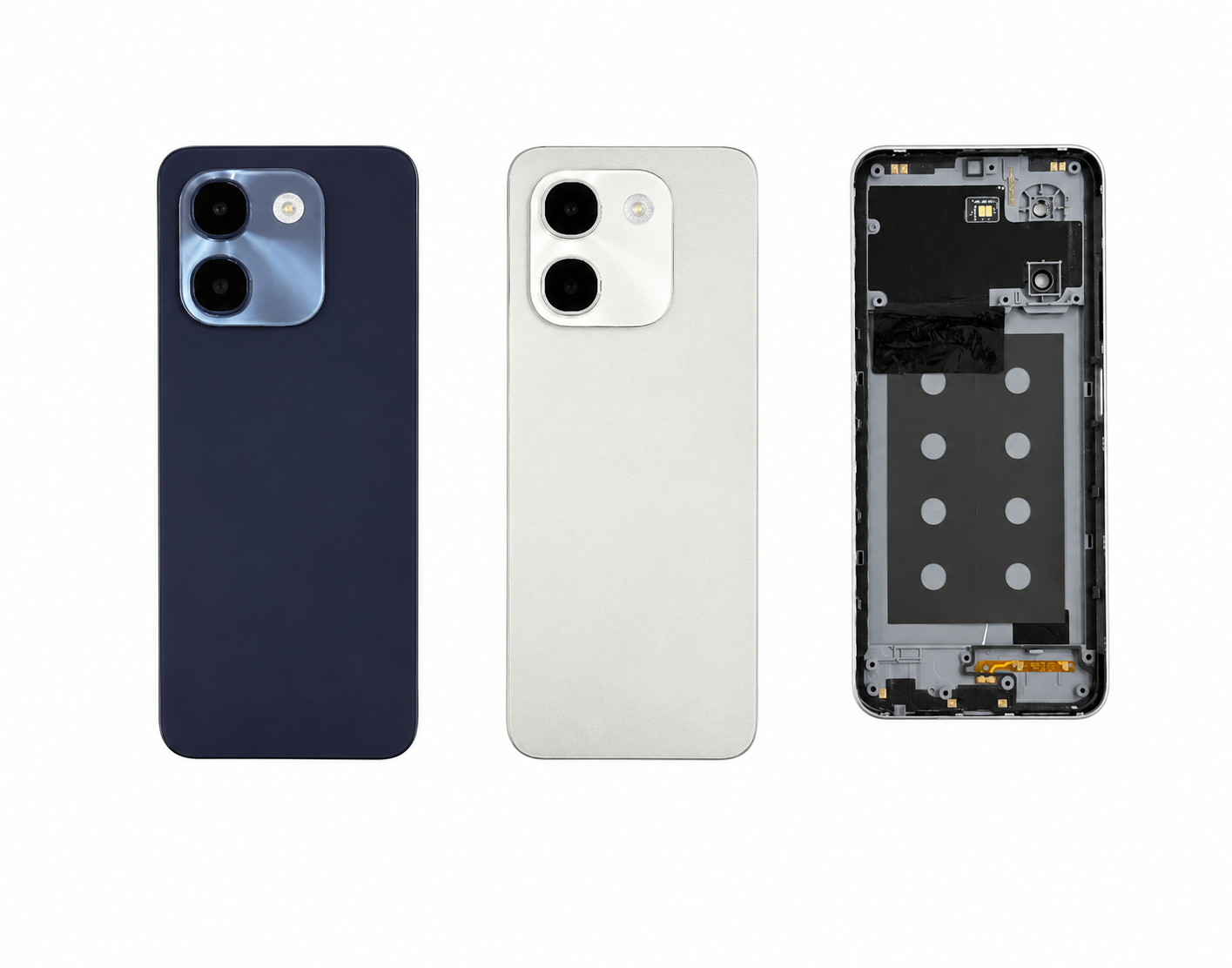 Compatible Replacement Lava Smart 4 Plus 4G Back Panel Housing Body Replacement – Black & White